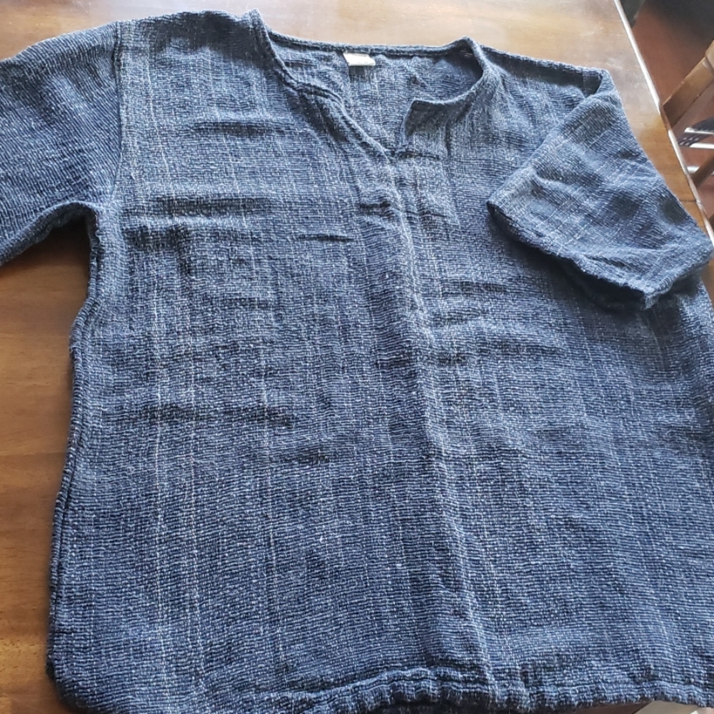Natural weave shirt
